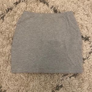Grey mini skirt
